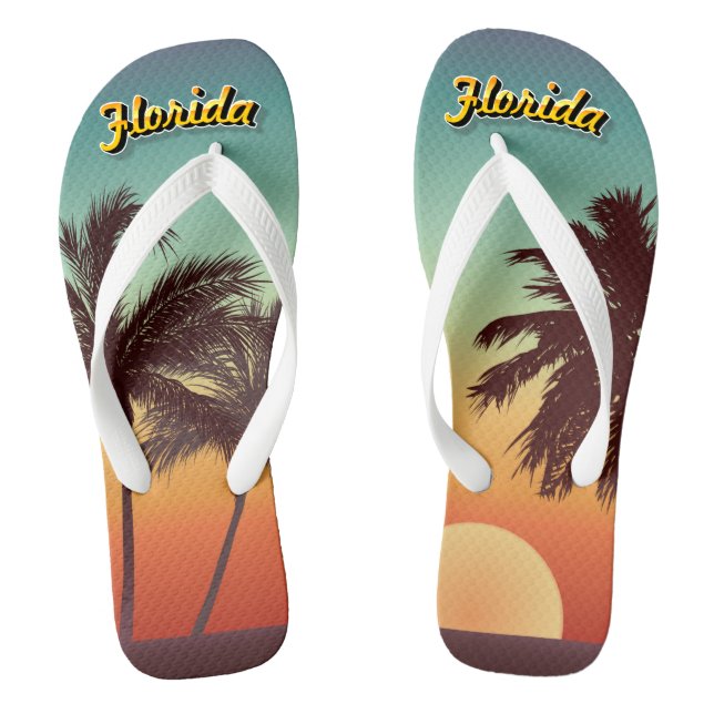 Florida Sunset Flip Flops (Footbed)