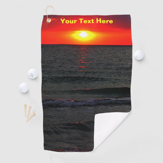 Florida Sunset Golf Towel (InSitu)