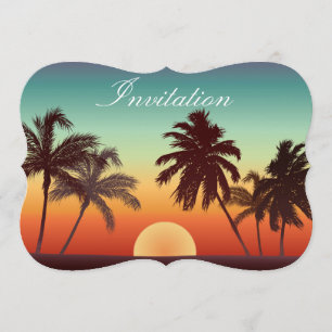 Florida Sunset Invitation