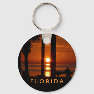 Florida Sunset Key Ring