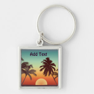 Florida Sunset Key Ring