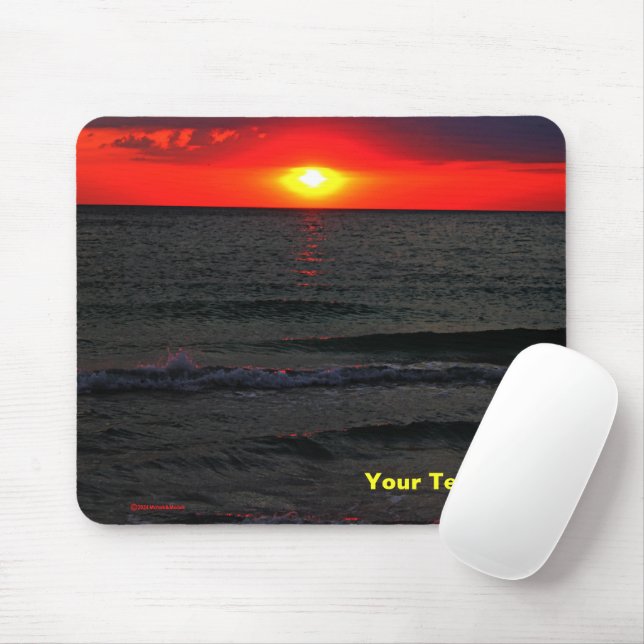 Florida Sunset Mouse Mat (With Mouse)