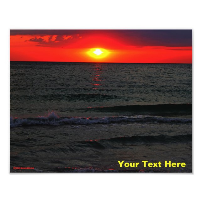 Florida Sunset Photo Print (Front)