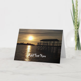 Florida Sunset Photography Card