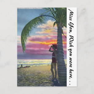 Florida Sunset Postcard