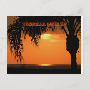 FLORIDA SUNSET POSTCARD