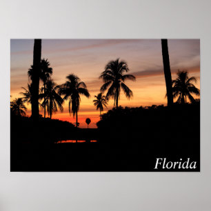 Florida sunset poster