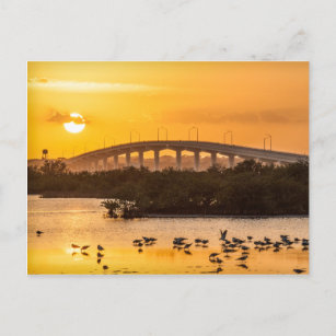 Florida Sunset Travel Photography - Titusville Postcard