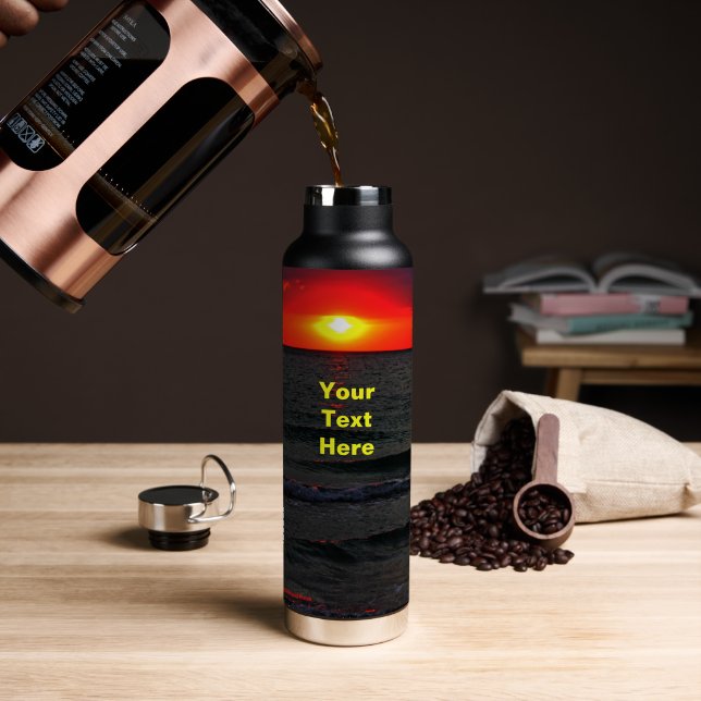 Florida Sunset Water Bottle (Coffee (Rotated))