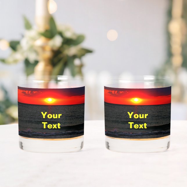 Florida Sunset Whiskey Glass (Insitu (Wedding))