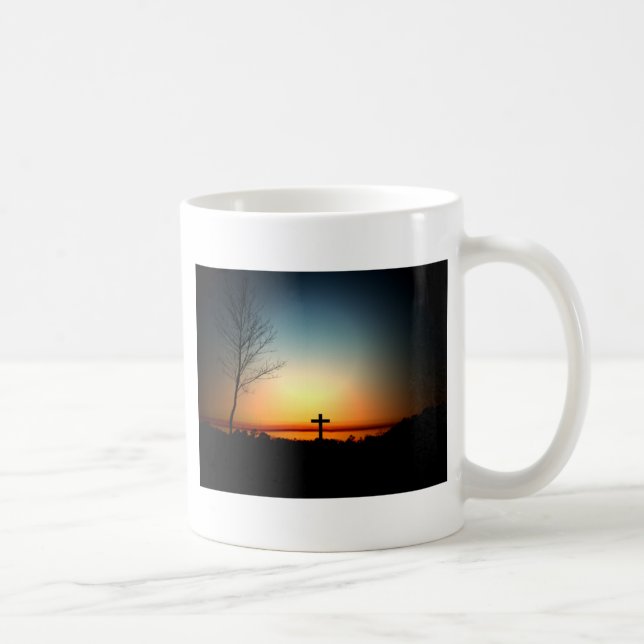 Florida Sunset with Cross Coffee Mug (Right)