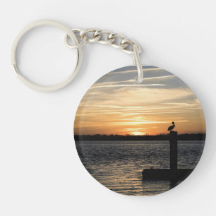 Florida Sunset with Pelican Key Ring