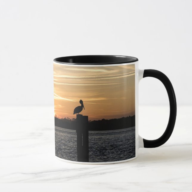 Florida Sunset with Pelican Mug (Right)