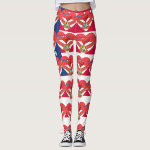 Florida Sunshine  Patriotic Flag Fun Leggings