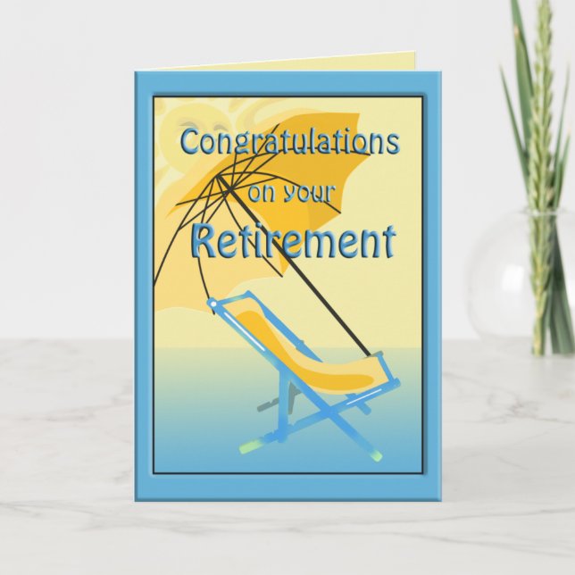 Florida Sunshine Retirement Greetings Card (Front)