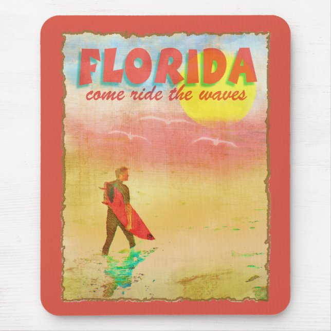 Florida Surfer Mouse Mat (Front)