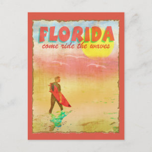Florida Surfer Postcard