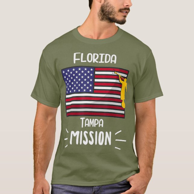 Florida Tampa Mormon LDS Mission Missionary Gift T-Shirt (Front)