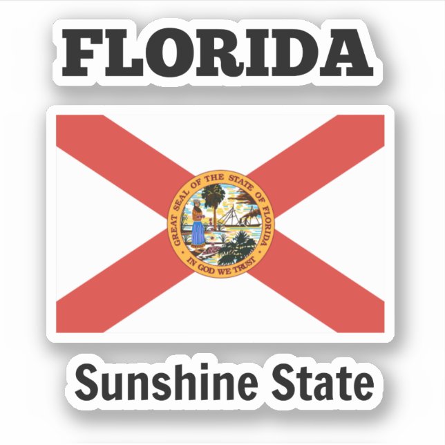 Florida, the Sunshine State, flag (Front)