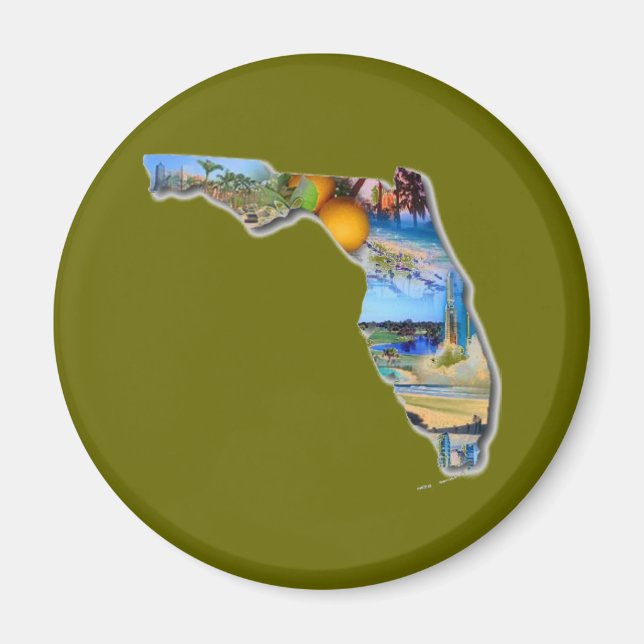 FLORIDA - THE SUNSHINE STATE MAGNET (Front)