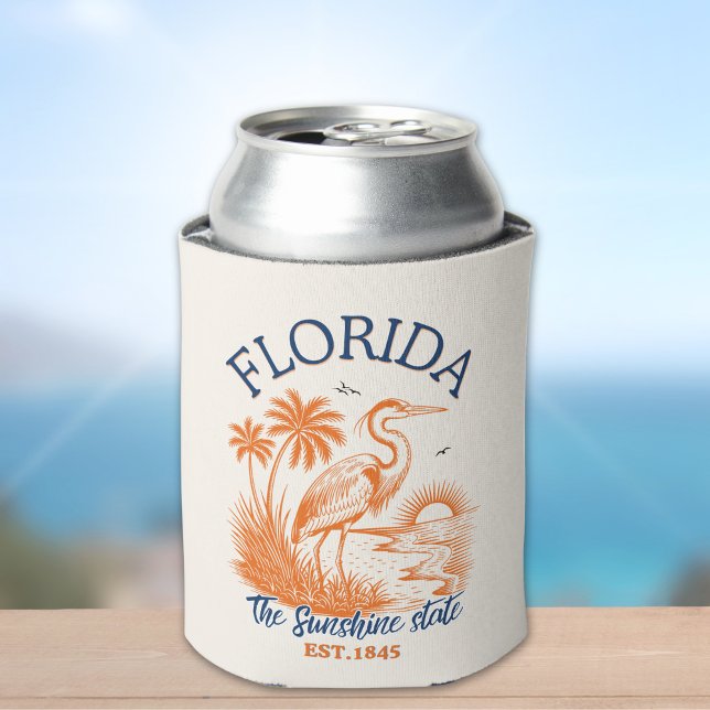Florida The Sunshine State - & Palm Beach Scene Can Cooler (Creator Uploaded)