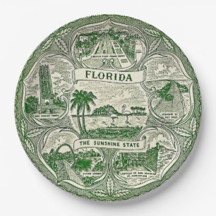  Florida the Sunshine State  Paper Plate