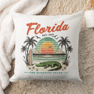 Florida, The Sunshine State – Sunset Beach Scene Cushion