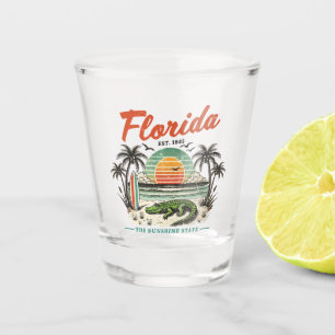 Florida, The Sunshine State – Sunset Beach Scene Shot Glass