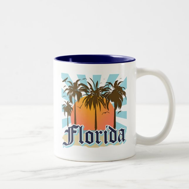 Florida The Sunshine State USA Two-Tone Coffee Mug (Right)