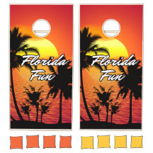  Florida Themed Cornhole Set