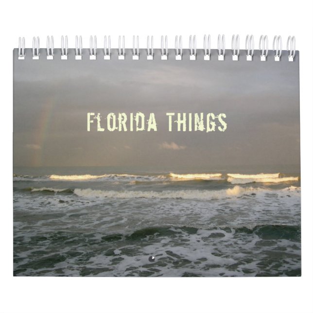 Florida Things Personal Photos One Template Calendar (Cover)