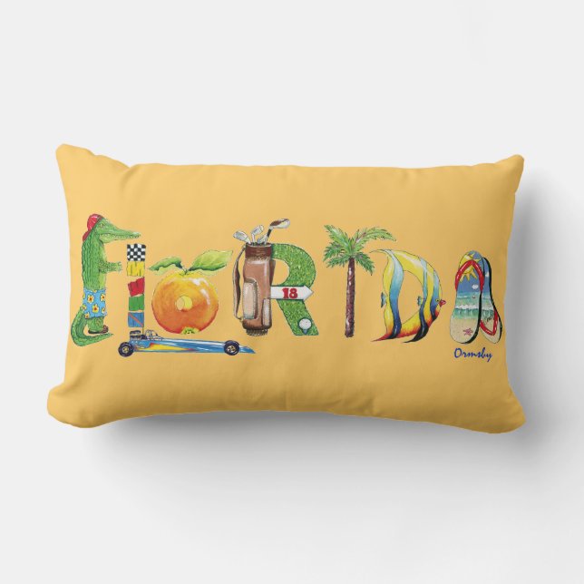 Florida throw pillow (Front)