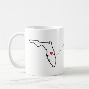 Florida to Minnesota - Heart2Heart Coffee Mug