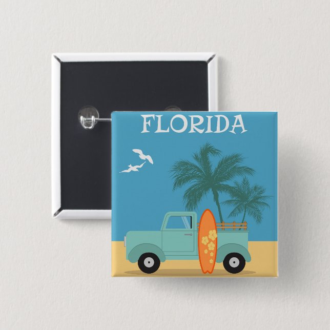 Florida:Travel Button (Front & Back)