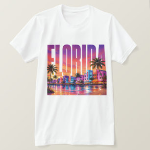 Florida Tropical Coastline Sunshine Paradise Escap T-Shirt
