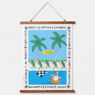 Florida Turtle Season Hanging Tapestry