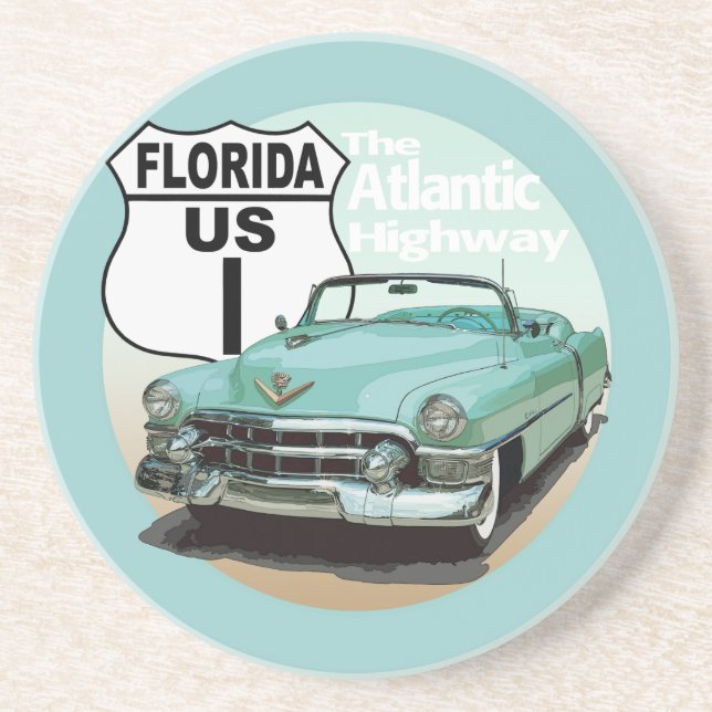 Florida US Route 1 - The Atlantic Highway Coaster (Front)