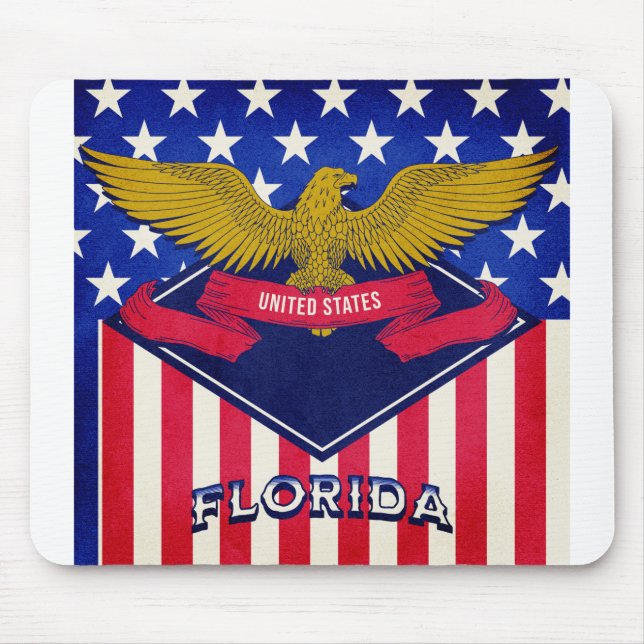 Florida USA Flag Mouse Mat (Front)