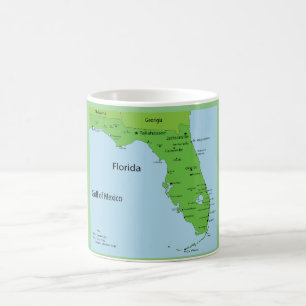 Florida USA Map - Gulf of Mexico  Coffee Mug