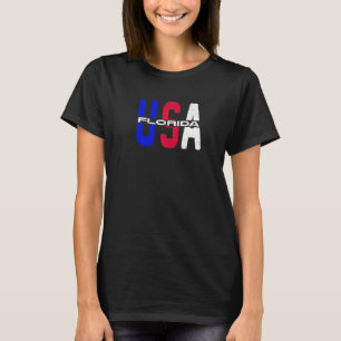 Florida Usa Vintage Patriotic And Proud Us Citizen T-Shirt