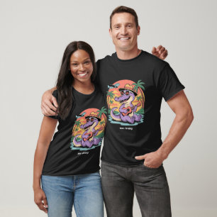 Florida Vacation Cute Cool Summer Alligator Funny T-Shirt