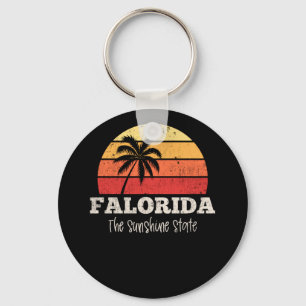 Florida Vintage Retro The USA The Sunshine State Key Ring