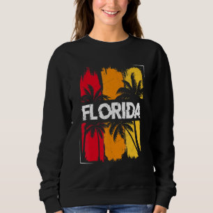 Florida Vintage Retro Tropical Summer FL Miami Flo Sweatshirt