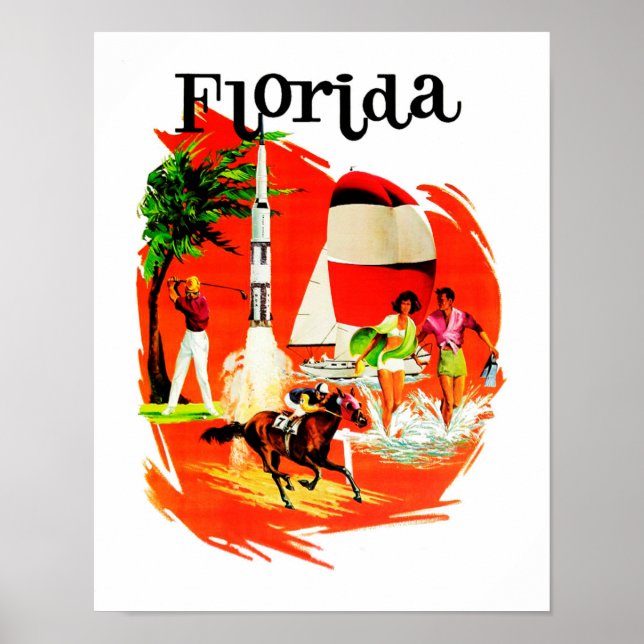 Florida Vintage Travel Poster (Front)