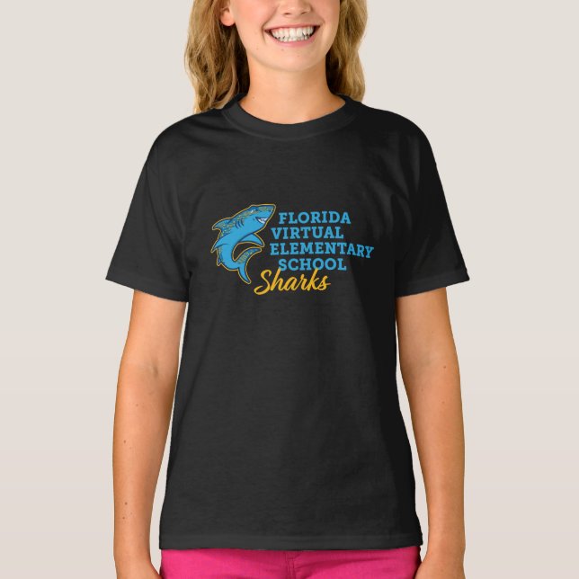 Florida Virtual Elementary School, Youth/Black T-Shirt (Front)