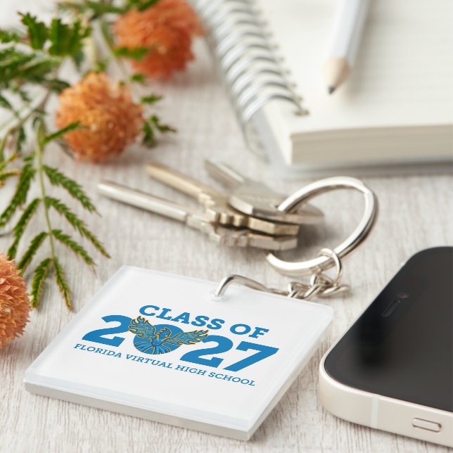 Florida Virtual HS Class of 2027 Keychain  (Front Right)