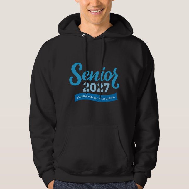 Florida Virtual HS Senior 2027 Hoodie (Black) (Front)