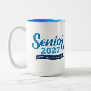 Florida Virtual HS Senior 2027 Two-Tone Coffee Mug