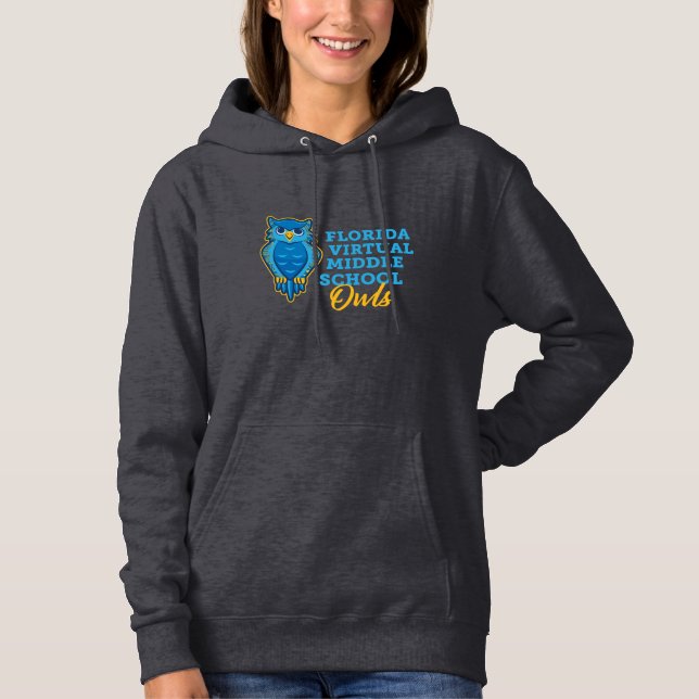Florida Virtual Middle School Owls Hoodie - Grey (Front)