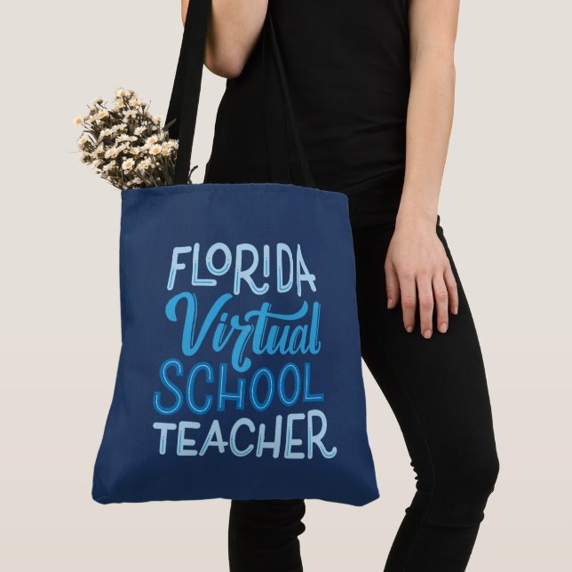 Florida Virtual School Teacher Tote Bag  (Close Up)